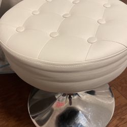 White Vanity Chair