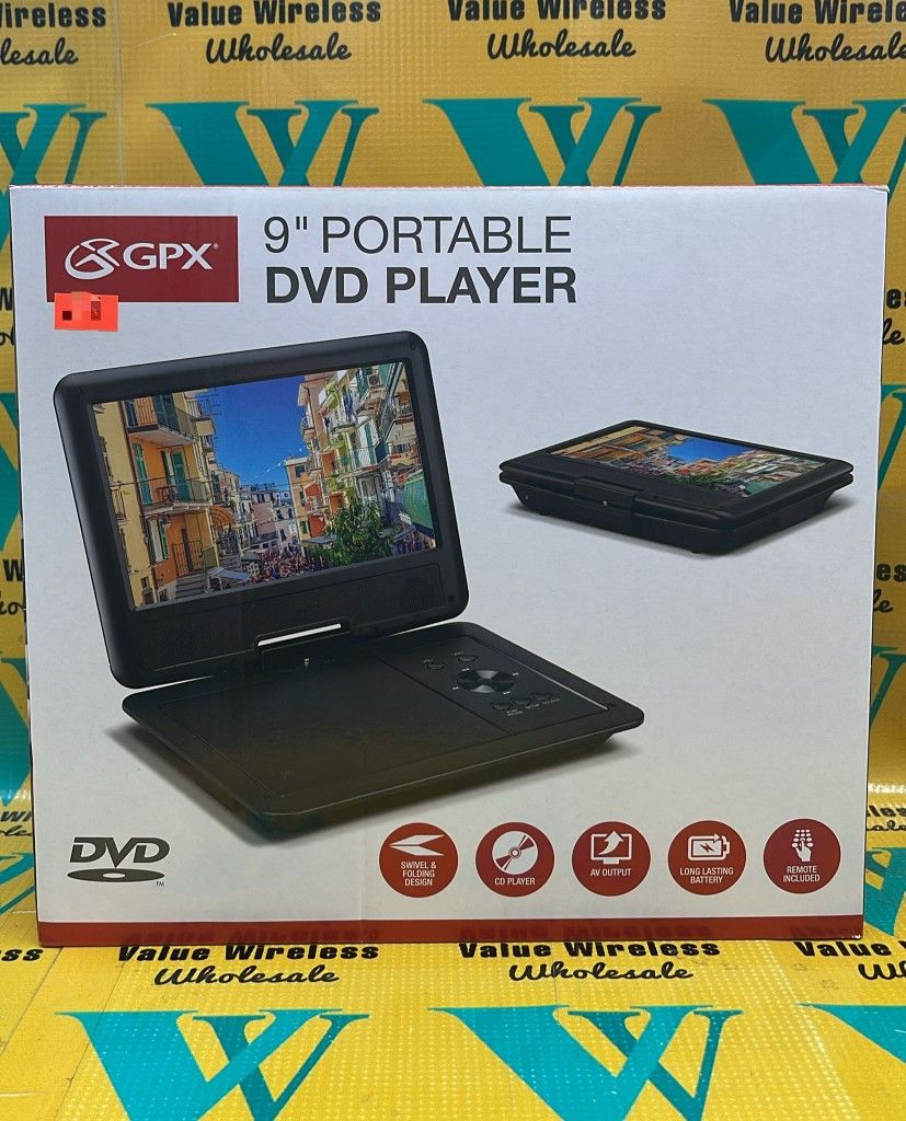 9” PORTABLE DVD PLAYER