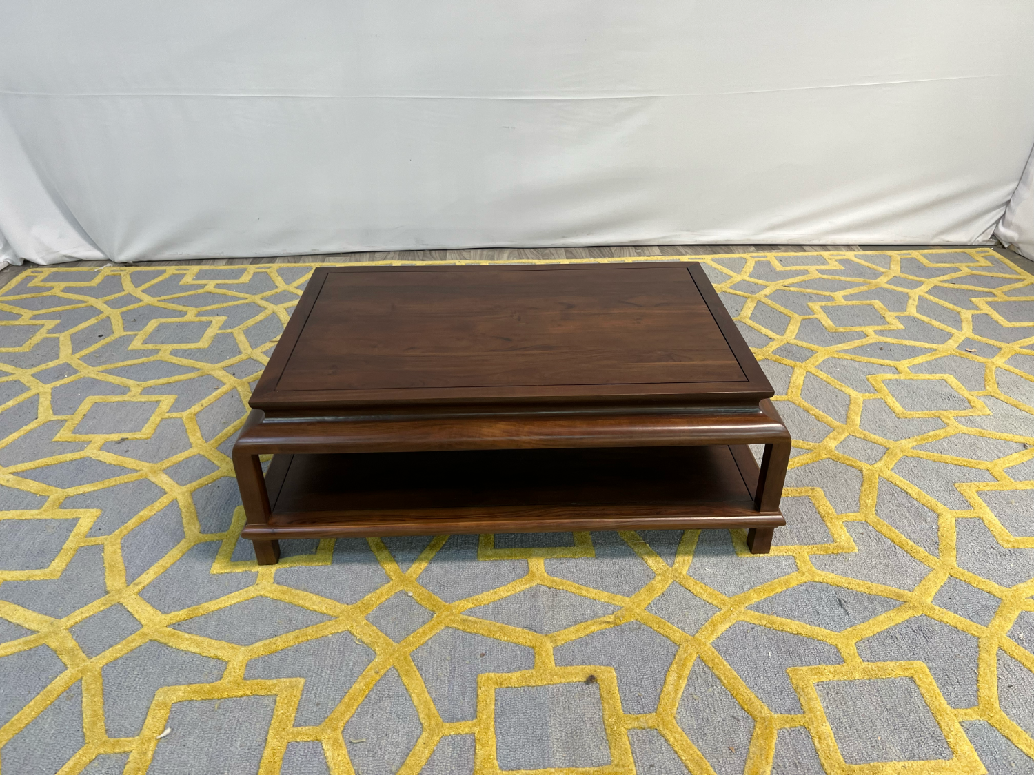 ( Delivery Available ) Tikamoon Achille Square Coffee Table in Solid Acacia