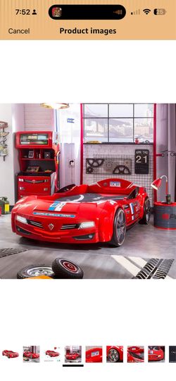 Kids car bed black color
