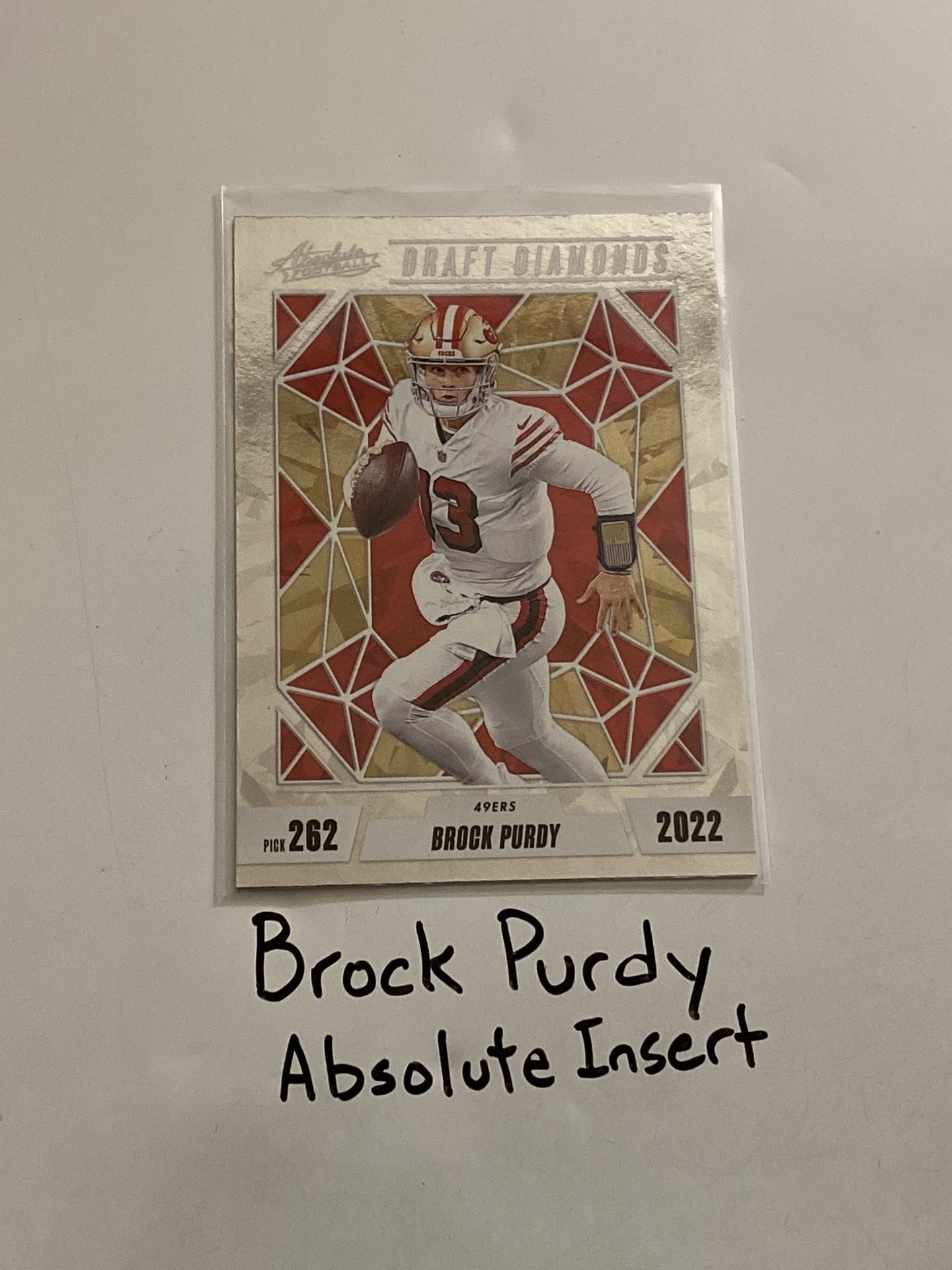 Brock Purdy San Francisco 49ers All-Pro QB Absolute Short Print Insert Card.
