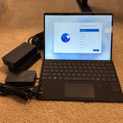 Surface Pro 8, Keyboard, and Surface Dock 2