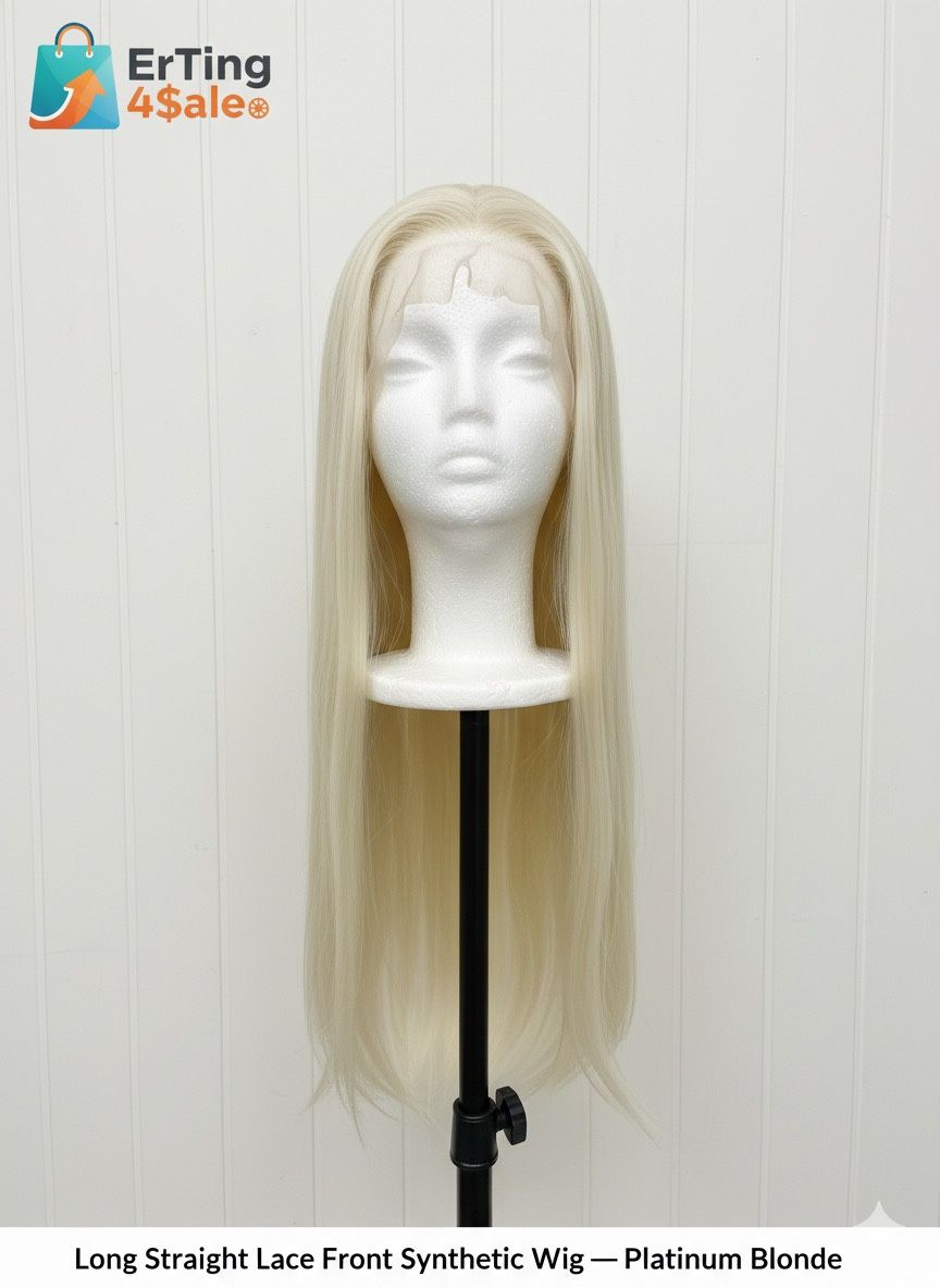 Premium Long Straight Synthetic Lace Front Wig