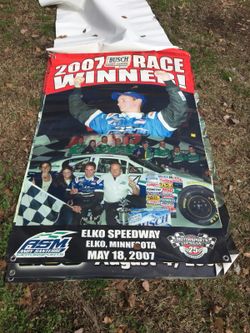 Old 2007 vinyl racing poster this came out of a racing shop