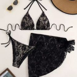 lacy bikini set
