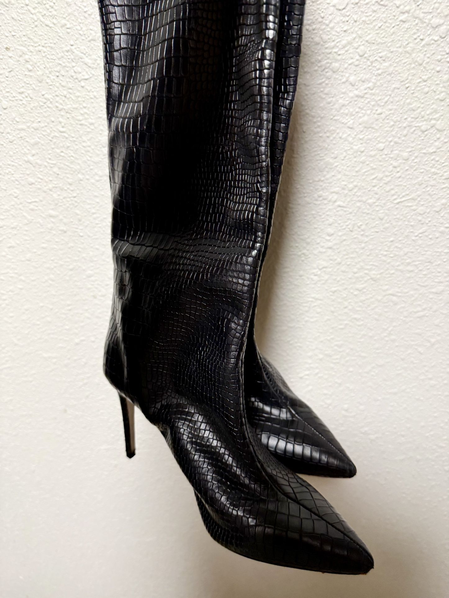 Schutz Pointed Toe Knee High Boots