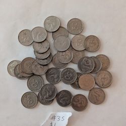 35 German 50 Pfennig Coins