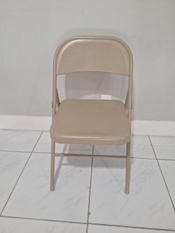 Beige Folding Chair