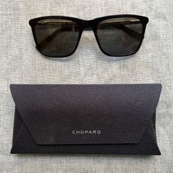 Brand-New Chopard SCH280 Polarized Sunglasses – Black, Gold & Carbon Fiber