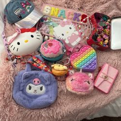 Hello Kitty Kuromi Disney Pop It Purses Toys