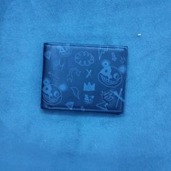 Minimalist Black Graphic Wallet