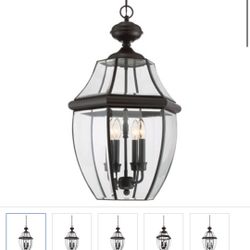 Quoizel Bronze  26.5” X 16” Medici Bronze Hanging Light Fixture