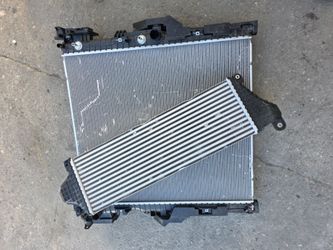 w/2holes 2024 2025 2026 TOYOTA TACOMA RADIATOR AND INTERCOOLER OEM