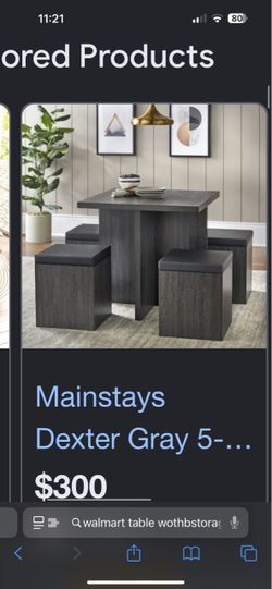 Gray 5-Piece Dining Set