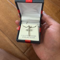 Diamond Cross Necklace 