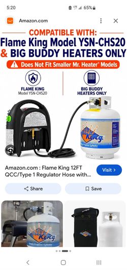 Flame King 20,000 BTU works great
