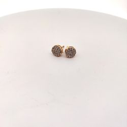 Gold Diamond Earrings 