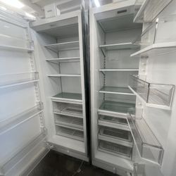 54 inch Sub-Zero Panel Ready Column Set Fridge And Freezer 