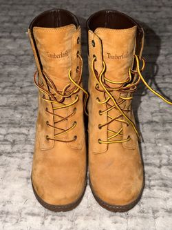 Timberland Wheat Nubuck Lace-Up Boots