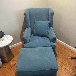 Living Space Arm Chair And Ottoman