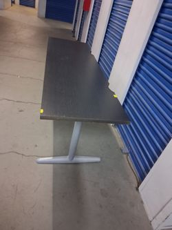 $180 each Dark Wood Desk with Metal Base