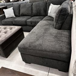 [OM] 🟪 Only $45 initial then take it home 🏡 Brand New  Altari 2 Piece Sleeper Sectional With Chaise Slate