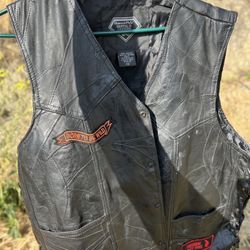 *BEST OFFER* Genuine Buffalo Leather Lined Motorcycle Jacket, With Patches, Good Condition, Size: 2x, OBO, Needs To Sell Quick 