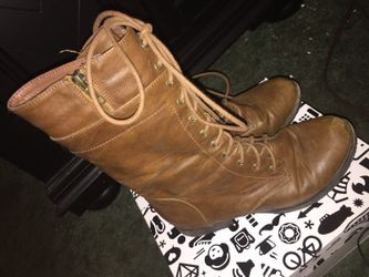 Brown Combat Boots