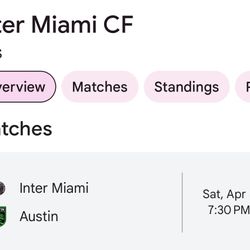 Inter Miami CF Soccer Tickets 