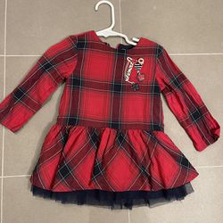 Red Plaid Scottish Dress 18-24 Mo