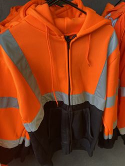 High Visibility Zip Up Hoodie
