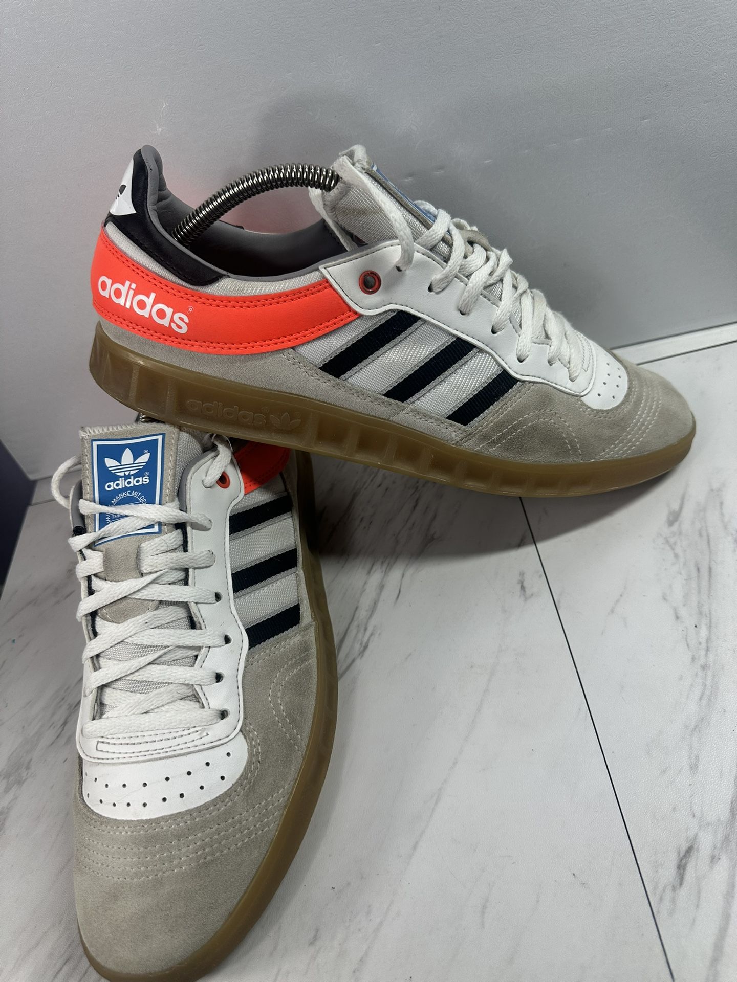 Adidas Originals Handball Top Shoes White Solar Red Size # 10.5