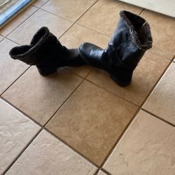Rugged Outback Winter Black Winter Boots 