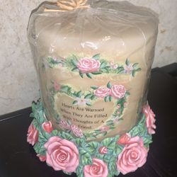 Jumbo Candle And Base Brand New