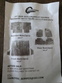 Equinox floor liners