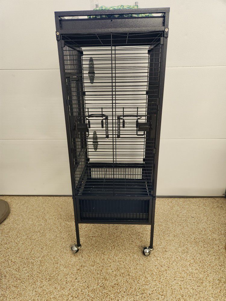 51" Bird Cage With Play Pen Topper