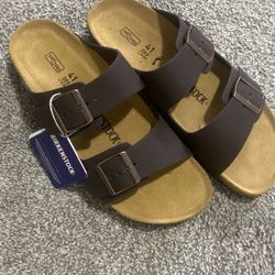New Dark Brown Birkenstock Sandals Size 41