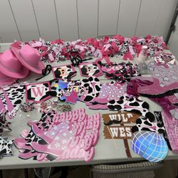 Pink Cowgirl Party Decorations 