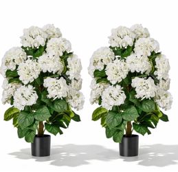 New 2‑Pack 31" Hydrangea Artificial Flowers Outdoor or Indoor