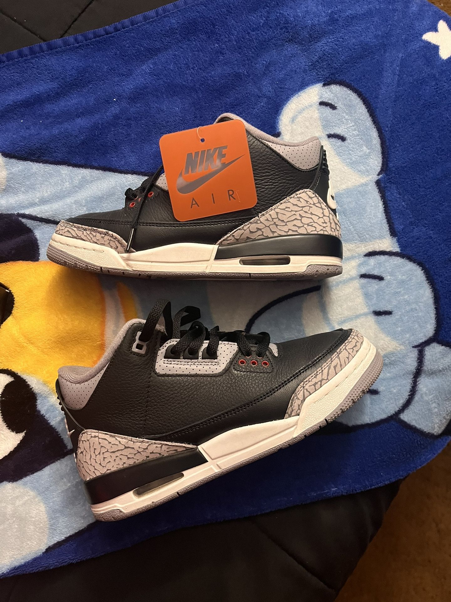 Air Jordan 3 Retro (Black/Red) Cement 6Y