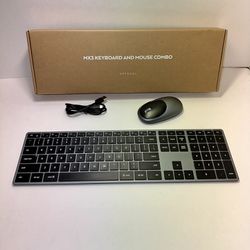 Satechi Slim X3 Bluetooth Backlit Wireless Keyboard with Numeric Keypad & M1 Bluetooth Wireless Mouse