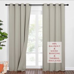 Beige/tan curtains 84x52