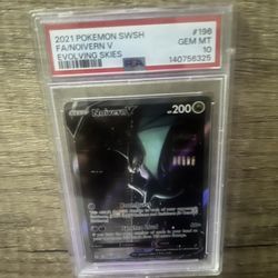 PSA 10 NOIVERN V 196 EVOLVING SKIES ALT ART SWORD & SHIELD PSA 10