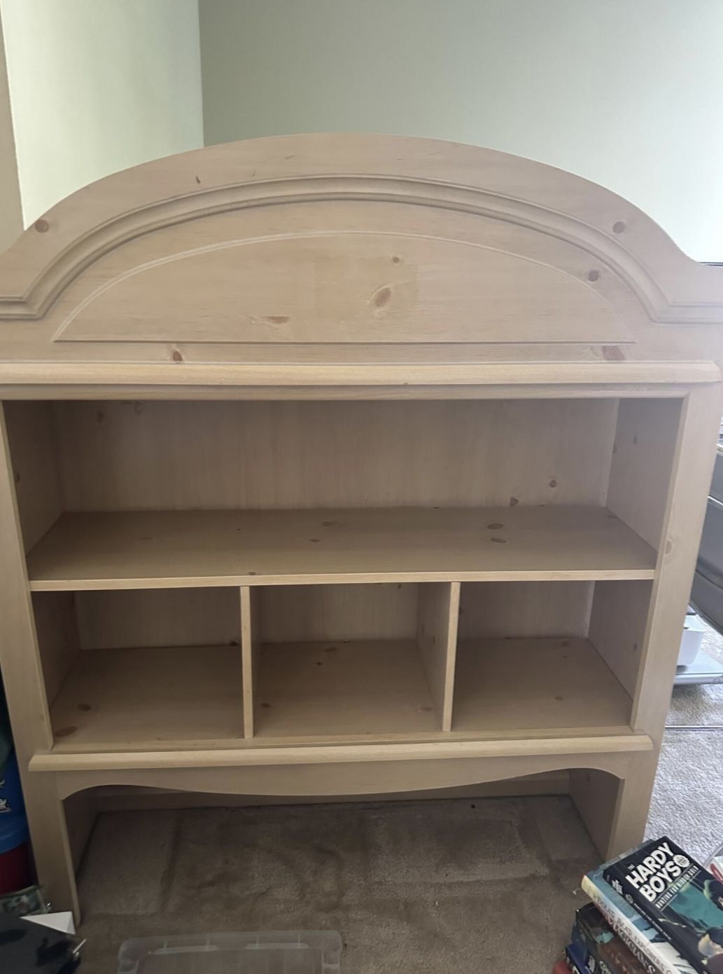 Wooden Book Shelf And Hutch