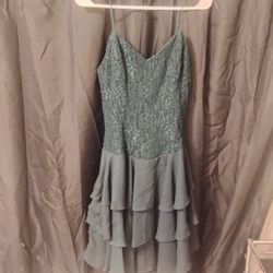 Late Edition Green Mini Cocktail Dress