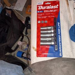 Duralast 5 Piece Spiral Deep Bolt Extractor Set
