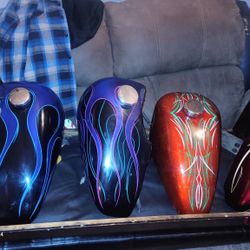 Motorcycle Gas Tank Custom Paint 