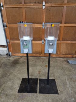 Pair of Coin Operated Candy Machines