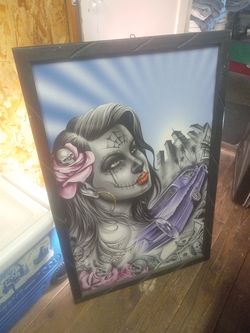 Framed Art picture 24x36"