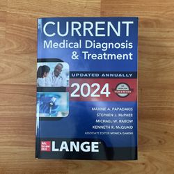 Current Medical Diagnosis & Treatment 2024 